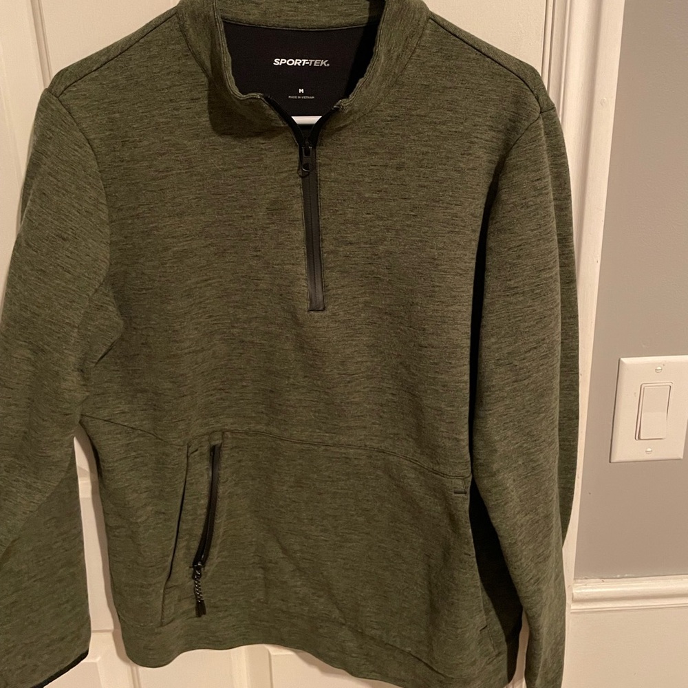 Half zip crewneck